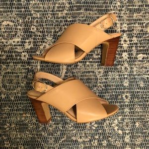 Tan Strappy Heels
